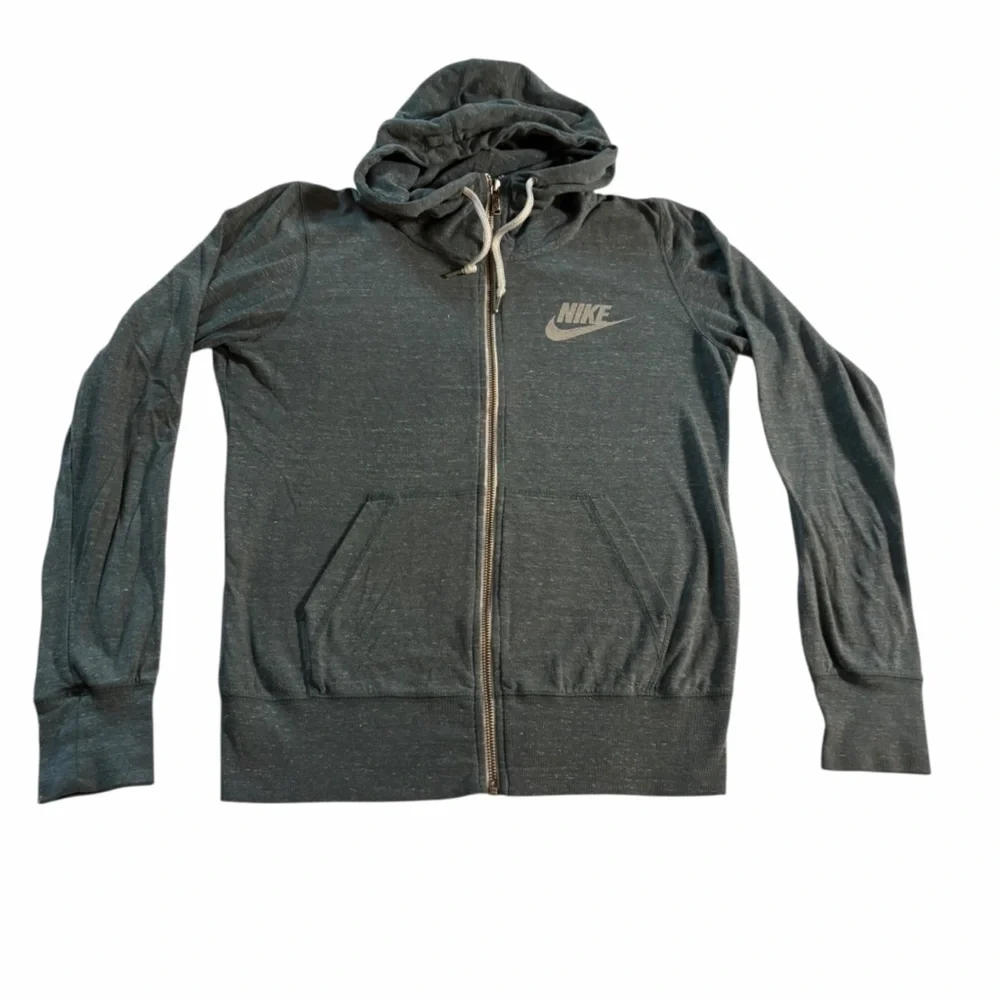 Nike Women’s Full Zip-Up Lightweight Hoodie | Heathered Sage Green | Medium